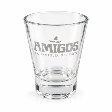   AMIGOS Bicchierino üveg kávéspohár és kísérő pohár 50ml