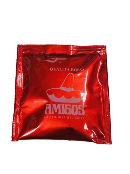 AMIGOS Qualita Rossa ömlesztett kávé pod, ESE pod AMIGOS Qualita Rossa ömlesztett kávé pod, ESE pod