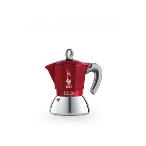 BIALETTI Moka Induction kotyogós kávéfőző 2 csészés piros