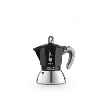   BIALETTI Moka Induction kotyogós kávéfőző 4 csészés fekete
