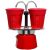 BIALETTI Mini Express kotyogós kávéfőző, 2 adagos piros 2 csészés