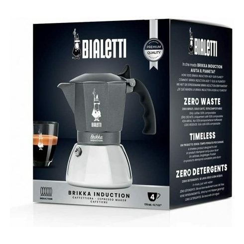 BIALETTI Brikka Induction kotyogós kávéfőző 4 csészés 