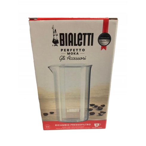 BIALETTI french press dugattyús kávéfőző, kávékészítő 350ml-hez tartalék üveg