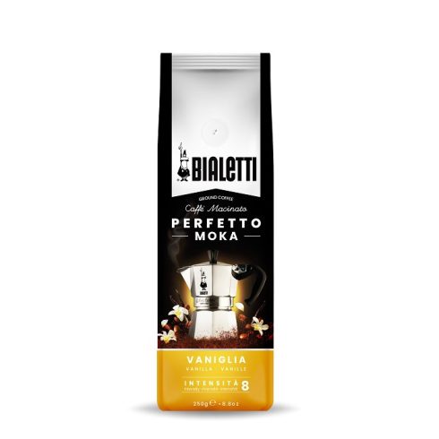 BIALETTI MOKA Perfetto Vanília ízű őrölt kávé 250g