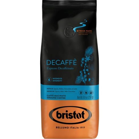 BRISTOT Diamante koffeinmentes őrölt kávé szelepes 250g