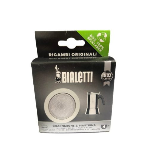 BIALETTI Tömítés és szűrő szett 4 személyes,Inox - Venus, Kitty, Musa, Classic kávéfőzőhöz