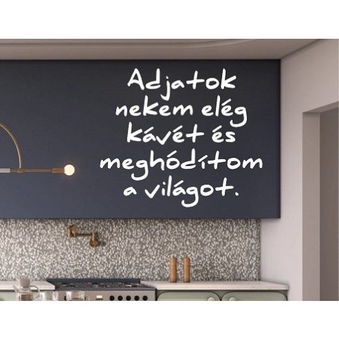 Falmatrica, kávés dekoráció