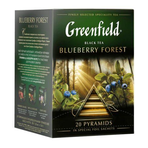 Greenfield Blueberry Forest  tea filter Piramis