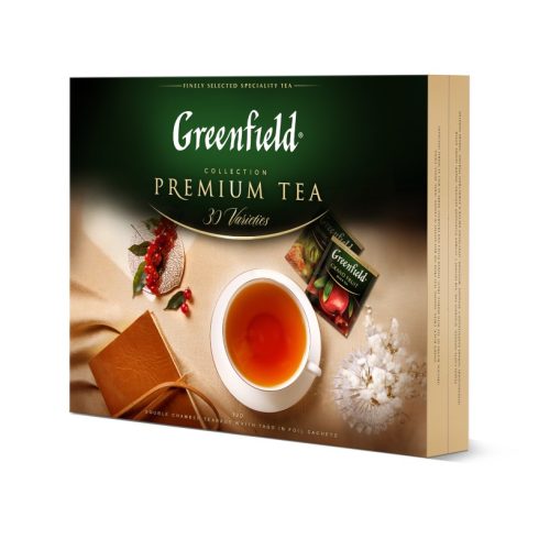 GREENFIELD ajándékcsomag 30 féle filteres tea 120db filterrel