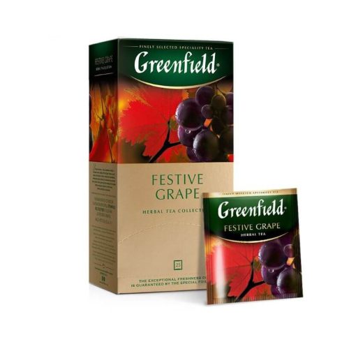 Greenfield tea filteres Festive Grape szőlő ízesítéssel