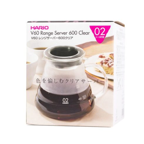 HARIO RANGE SERVER V60-02 MICROWAVE-600ml Clear 