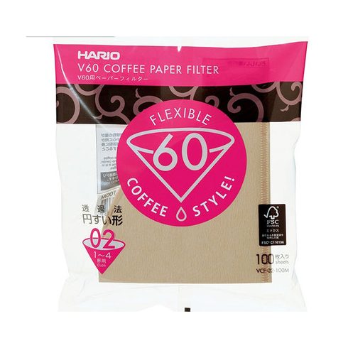 HARIO V60 COFFEE PAPER FILTER fehér, barna 02 VCF-02-100M