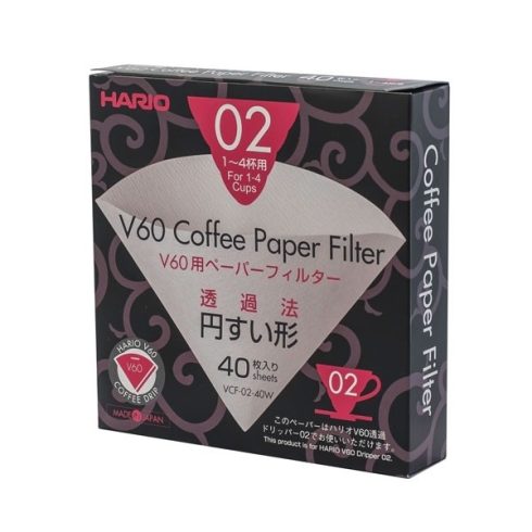 HARIO V60 fehér papír filter 1-4 adagos 40db