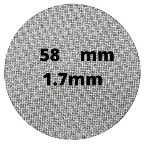 Puck screen, fém szűrőlap, szitalap 58mm 1db