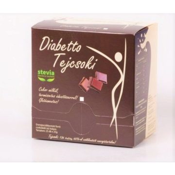   Diabetto diabetikus és gluténmentes forró tejcsoki steviával 25x25g
