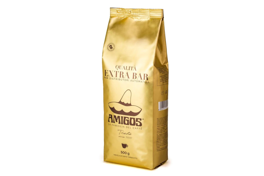 AMIGOS EX-BAR DISTRIBUTORI szemes kávé 500g AMIGOS EX-BAR DISTRIBUTORI szemes kávé 500g