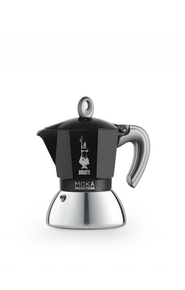 BIALETTI Moka Induction kotyogós kávéfőző 2 csészés fekete