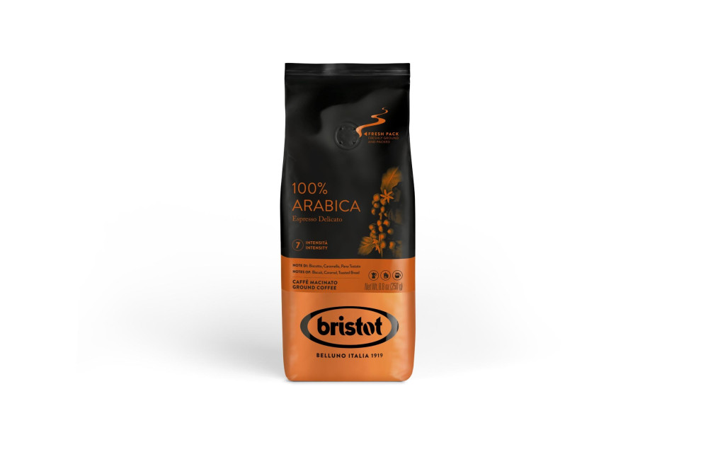 BRISTOT Diamante 100% Arabica őrölt kávé szelepes 250g BRISTOT Diamante 100% Arabica őrölt kávé szelepes 250g
