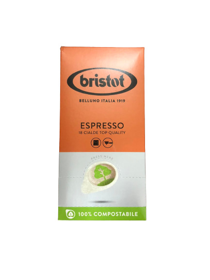 Bristot Espresso kávépod, ESE pod 18x7g Bristot Espresso kávépod, ESE pod 18x7g