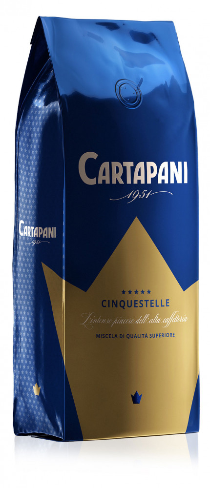 CARTAPANI CINQUESTELLE szemes kávé 1000g CARTAPANI CINQUESTELLE szemes kávé 1000g