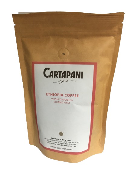 CARTAPANI ETHIOPIA SIDAMO GR.2 single origin szemes kávé 250g CARTAPANI ETHIOPIA SIDAMO GR.2 single origin szemes kávé 250g