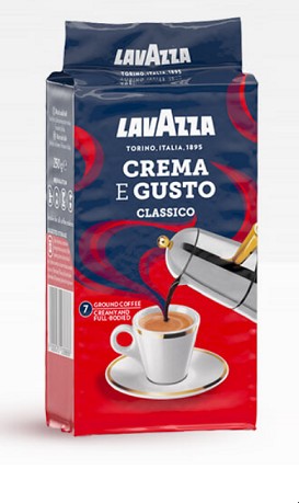 LAVAZZA Crema E Gusto Classico őrölt kávé 250g LAVAZZA Crema E Gusto Classico őrölt kávé 250g