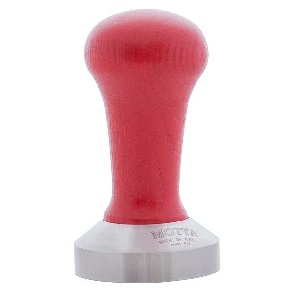 MOTTA tamper kávétömörítő 52mm piros fa nyéllel MOTTA tamper kávétömörítő 52mm piros fa nyéllel